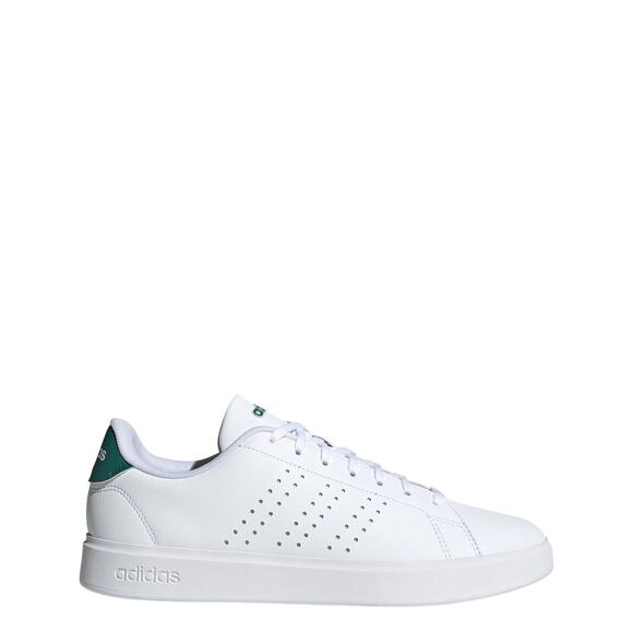 NWT Adidas Men’s Advantage 2.0 Sneakers White/Black/Collegiate Green Size 9 main image 4